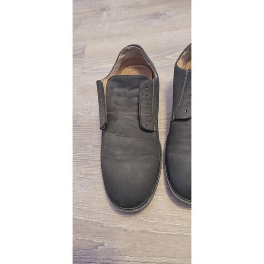 DEXTER Comfort Shoes -‎ Oxford Gray Suede Lace Up with Memory Foam Men's Size 9